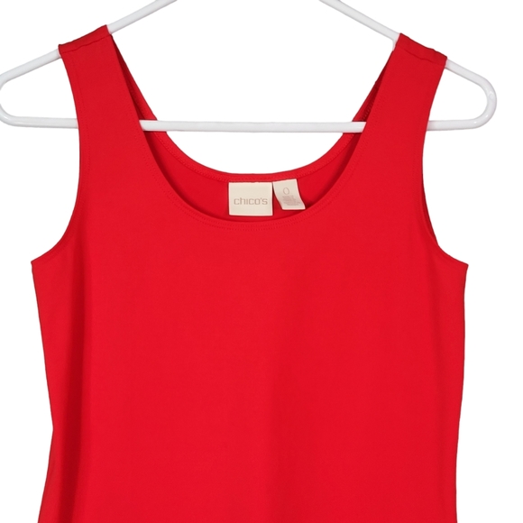 Chico's Red Tank Top Women's Size 0 - Picture 3 of 13